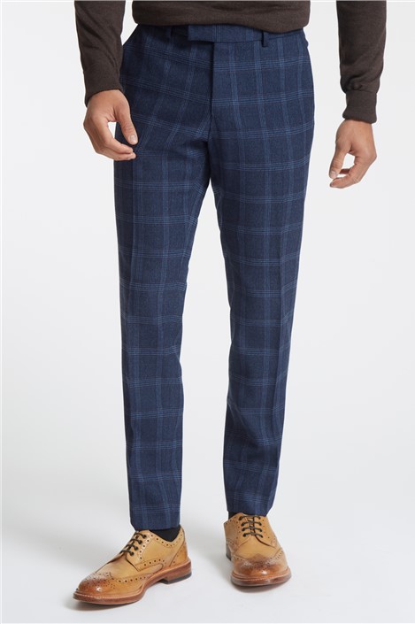 Navy sale tweed trousers