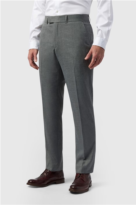 Antique Rogue Regular Fit Grey Texture Mens Trousers