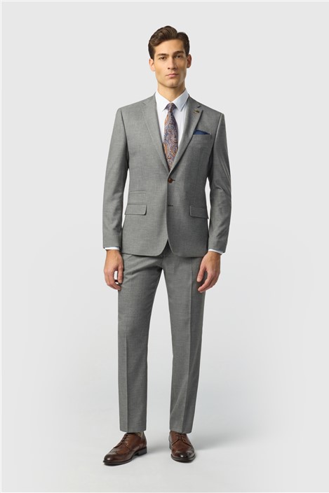 Antique Rogue Slim Fit Blake Grey Texture Jacket