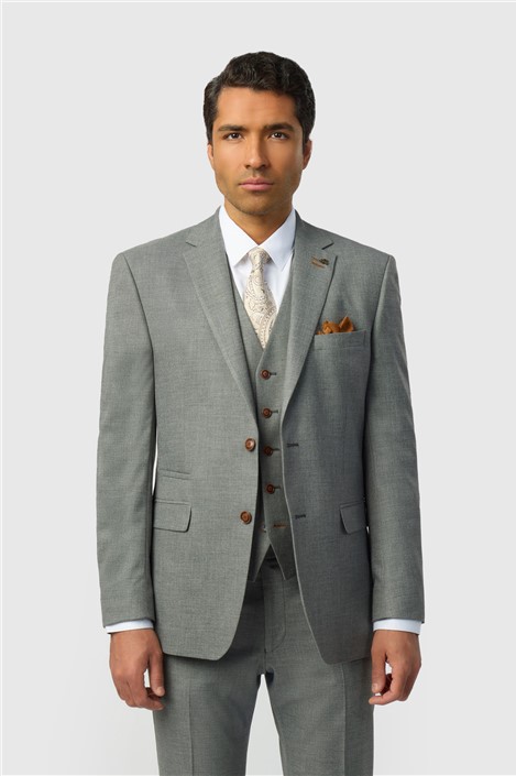 Antique Rogue Regular Fit Blake Grey Texture Jacket
