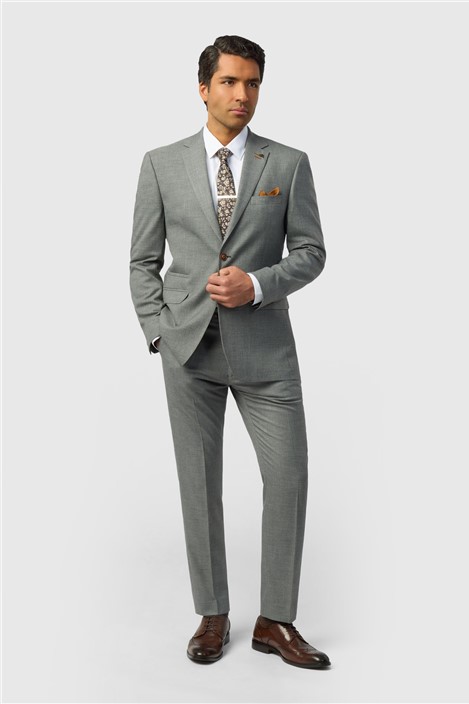 Antique Rogue Regular Fit Blake Grey Texture Jacket
