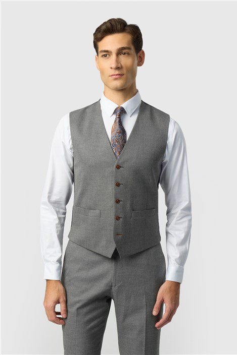 Antique Rogue Blake Grey Texture Waistcoat
