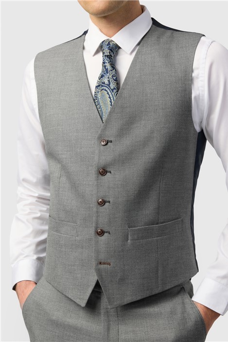 Antique Rogue Blake Grey Texture Waistcoat