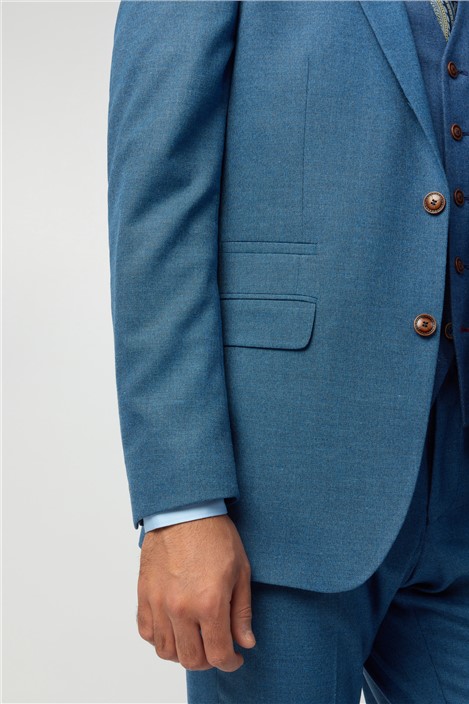 Antique Rogue Regular Fit Blake Blue Texture Jacket
