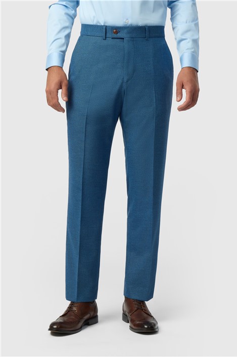 Antique Rogue Regular Fit Blake Blue Texture Trouser
