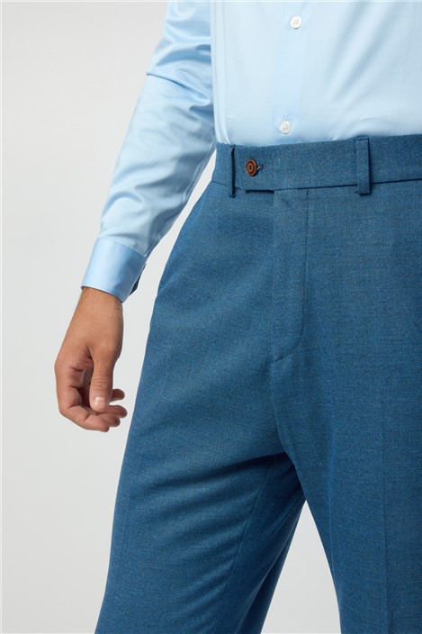 Antique Rogue Regular Fit Blake Blue Texture Trouser
