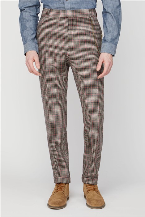 red checkered trousers mens