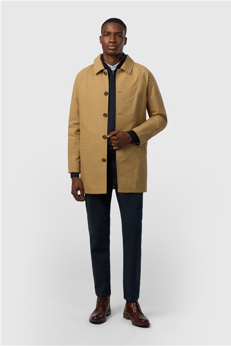 Ted Baker Short Coated Cotton Blend Mac