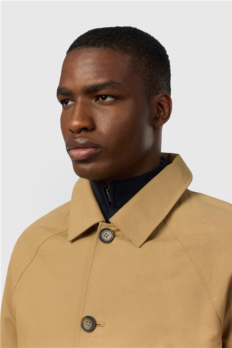 Ted Baker Short Coated Cotton Blend Mac