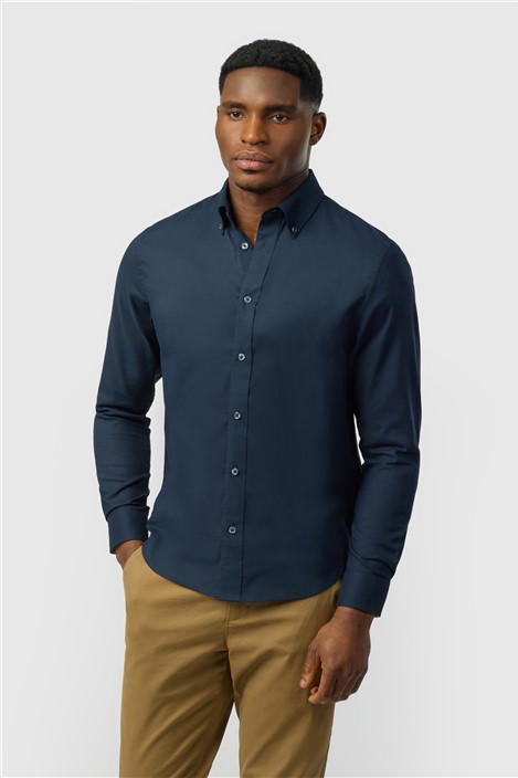 Ted Baker Navy Oxford Shirt