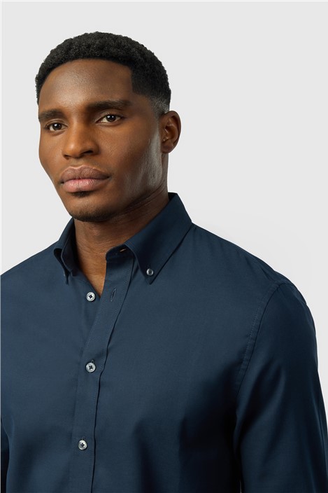 Ted Baker Navy Oxford Shirt
