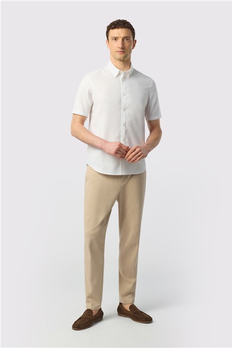 Ted Baker White Oxford Short Sleeve Shirt