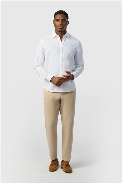 Ted Baker White Linen Blend Shirt