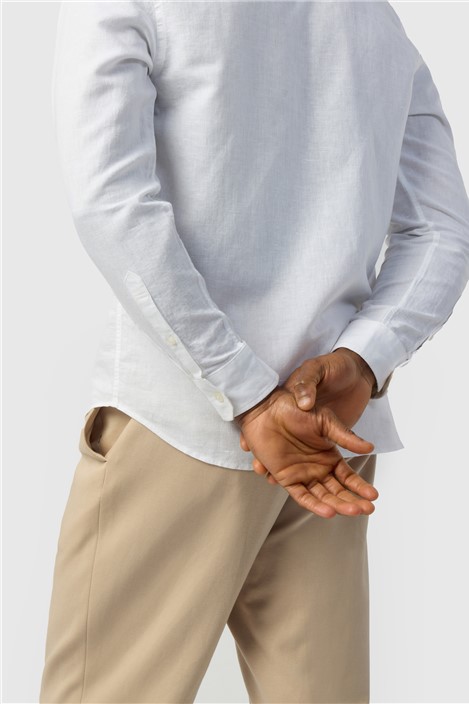 Ted Baker White Linen Blend Shirt