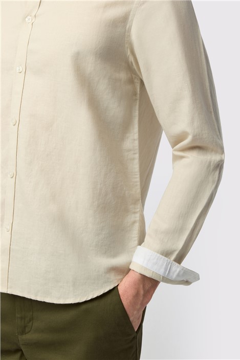 Ted Baker Stone Linen Blend Shirt