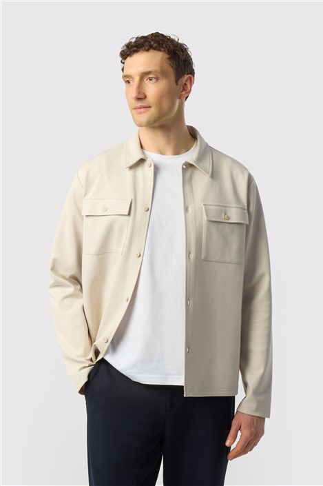 Ted Baker Stone Jersey Overshirt