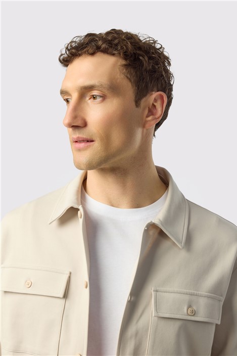 Ted Baker Stone Jersey Overshirt