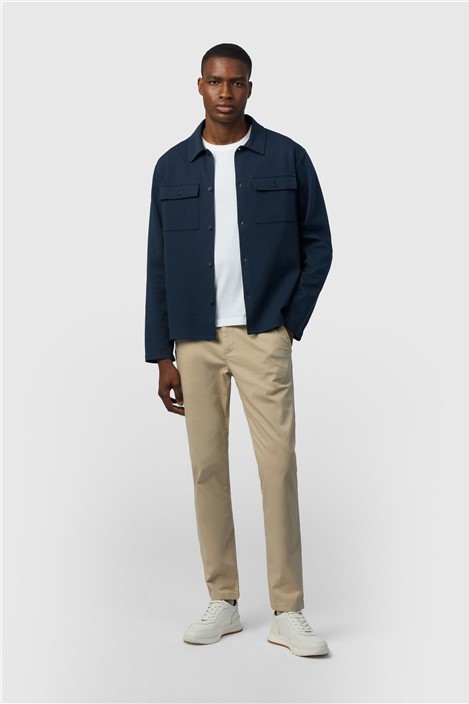 Ted Baker Navy Jersey Overshirt