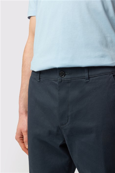 Ted Baker Slim Fit Navy Cotton Stretch Chino Trousers