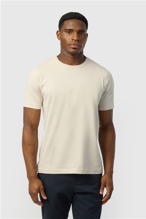 Ted Baker Ivory Cotton T-Shirt
