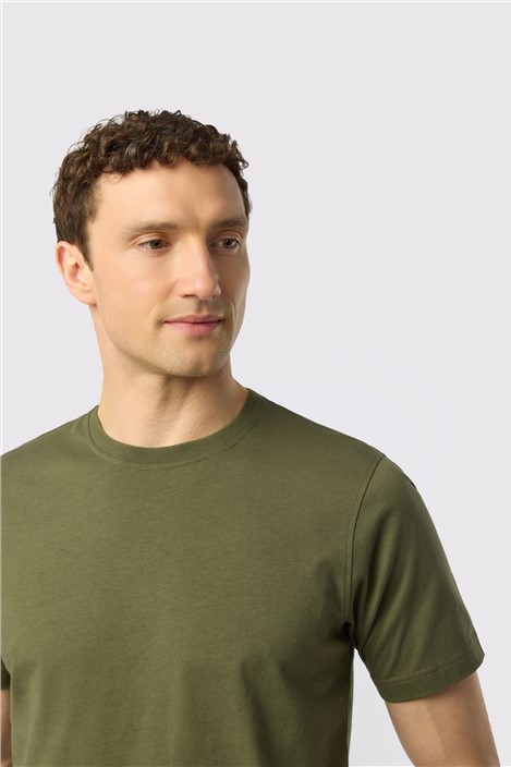 Ted Baker Olive Cotton T-Shirt