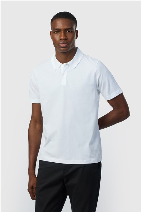 Ted Baker White Cotton Polo