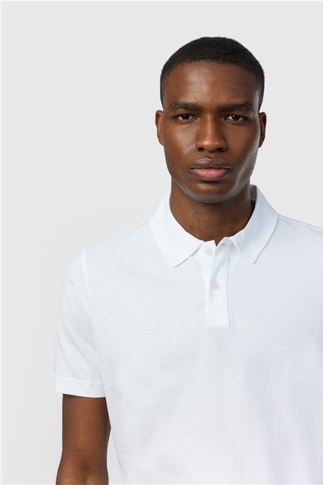 Ted Baker White Cotton Polo