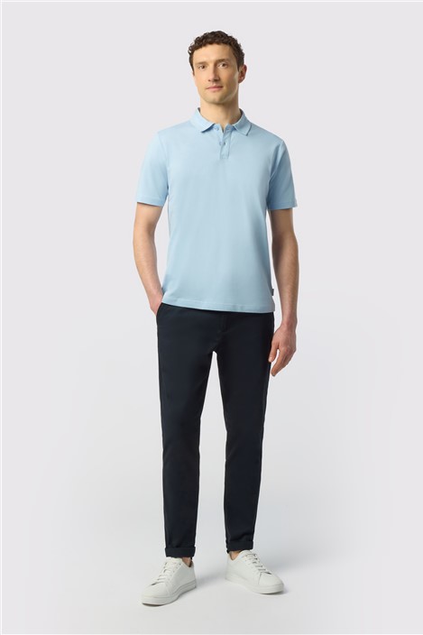 Ted Baker Light Blue Cotton Polo