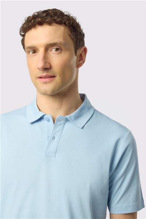 Ted Baker Light Blue Cotton Polo