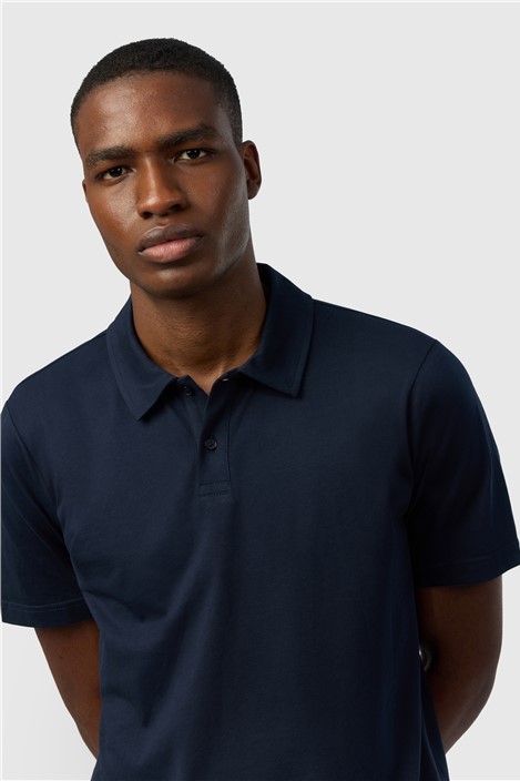Ted Baker Navy Cotton Polo