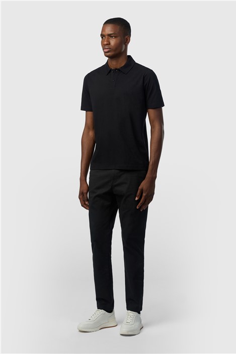 Ted Baker Black Cotton Polo