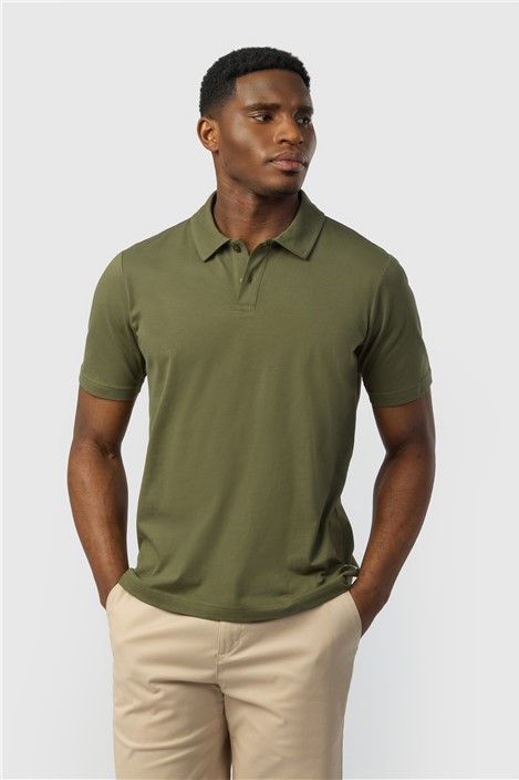 Ted Baker Olive Cotton Polo