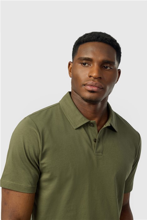 Ted Baker Olive Cotton Polo
