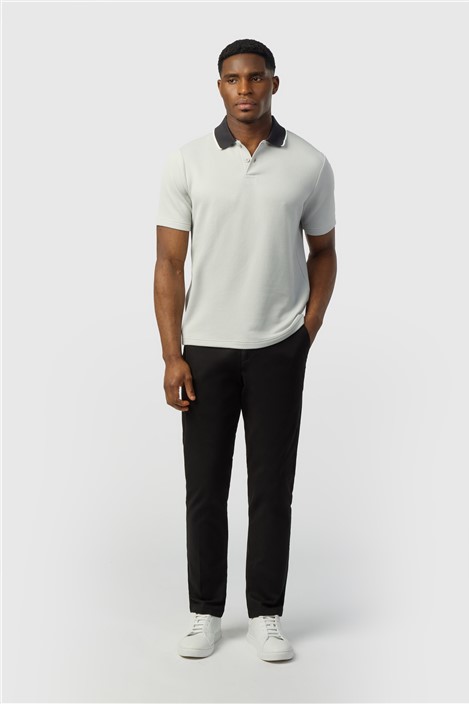 Ted Baker Grey Textured Polo