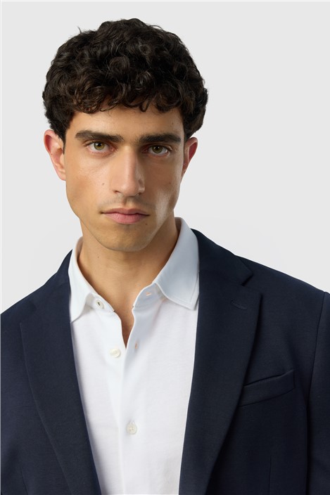 Ted Baker Navy Smart Jersey Blazer