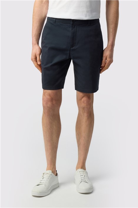 Ted Baker Slim Fit Navy Cotton Stretch Chino Shorts