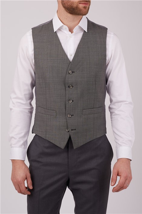Scott by The Label Regular Fit Grey Pick And Pick Vest