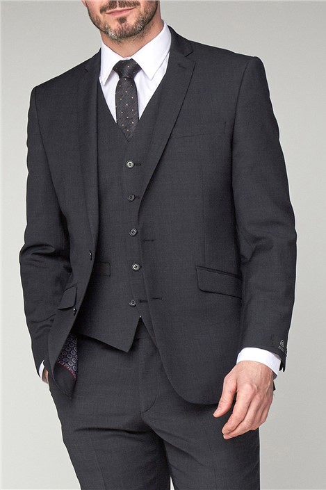 Scott by The Label Slim Fit Charcoal Suit Jacket