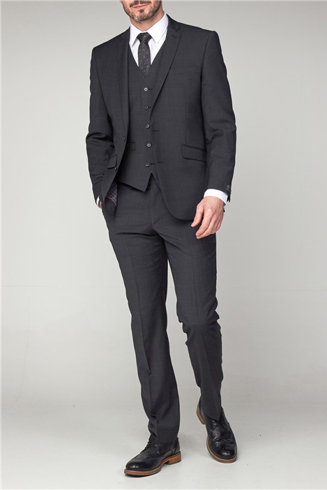Scott by The Label Slim Fit Charcoal Suit Jacket
