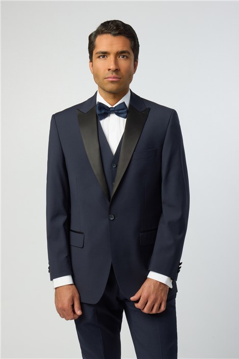 Scott by The Label Slim Fit Navy Plain Premier Fit Suit Jacket