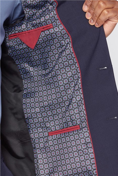 Scott by The Label Slim Fit Navy Plain Premier Fit Suit Jacket