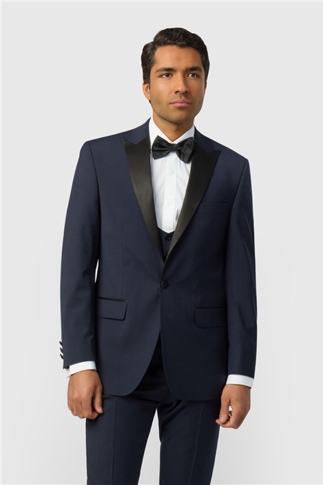 Scott by The Label Regular Fit Navy Tuxedo Jacket
