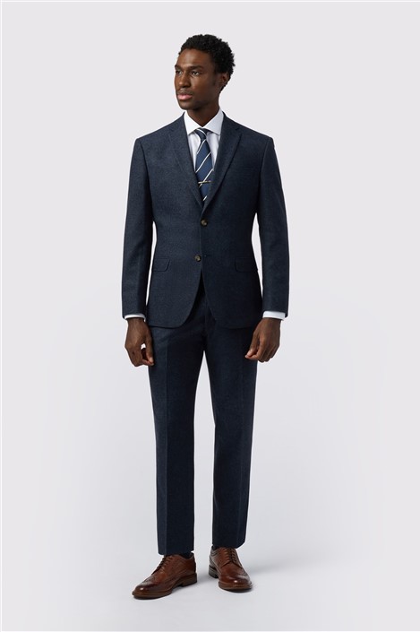 Alexandre Tailored Fit Navy Donegal Jacket