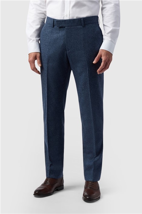 Alexandre Tailored Fit Blue Donegal Trouser