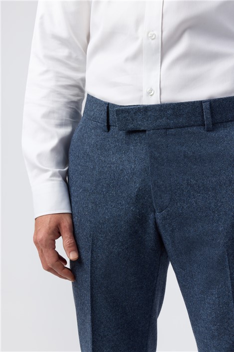 Alexandre Tailored Fit Blue Donegal Trouser