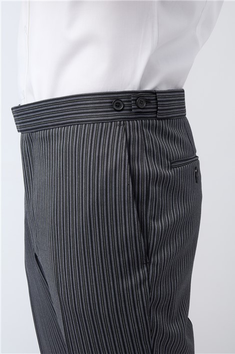 Alexandre Regular Fit Berwick Wool Striped Masonic Trousers