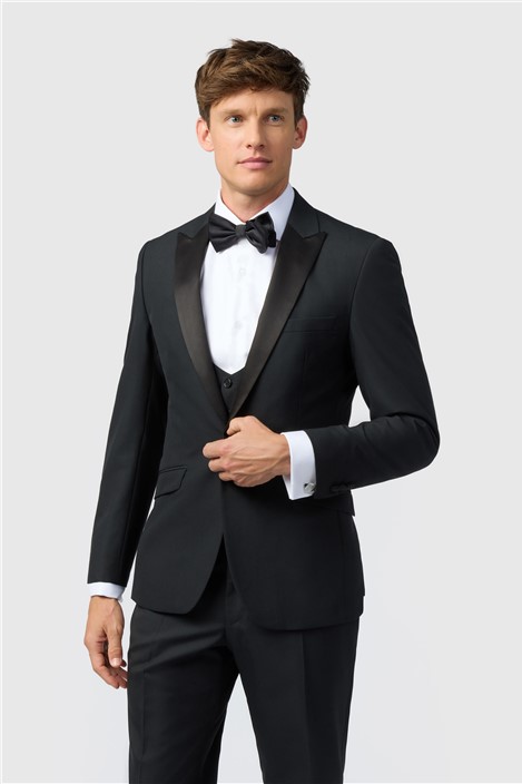 Alexandre Slim Fit Ellerton Black Jacket