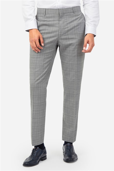 Men's Grey Trousers | Charcoal Trousers | Suit Direct