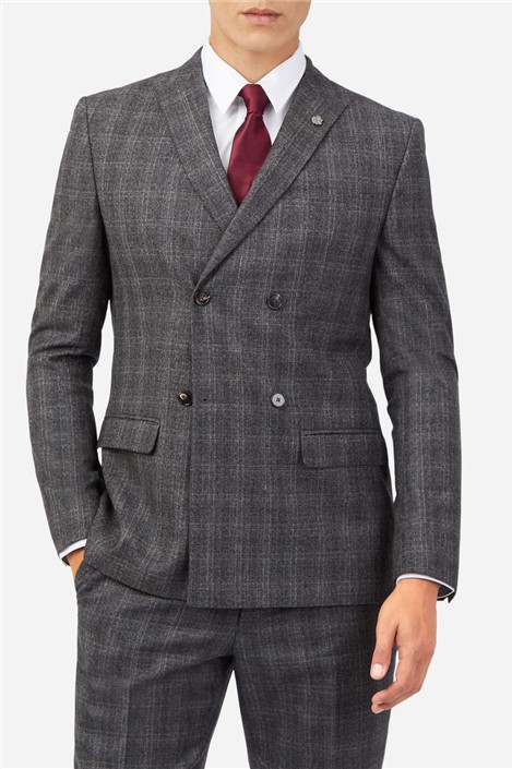 checked coat suit