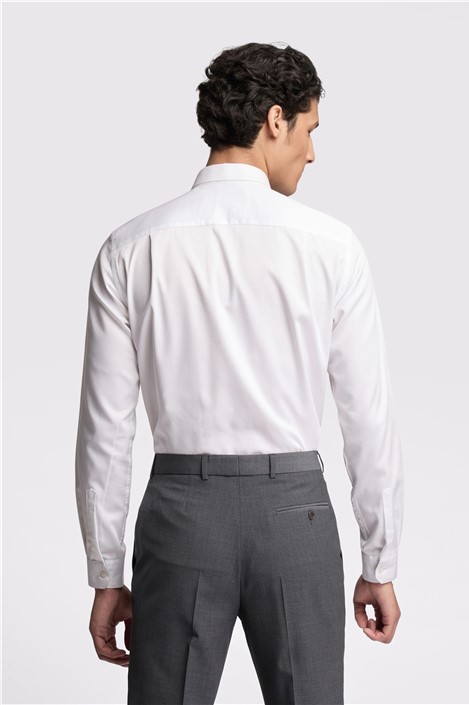 Ted Baker Slim Fit White Sateen Shirt